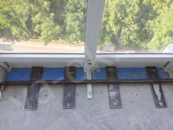 Бетонная кладка на балконе серии копэ парус - пример нашей работы
